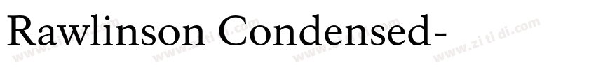 Rawlinson Condensed字体转换